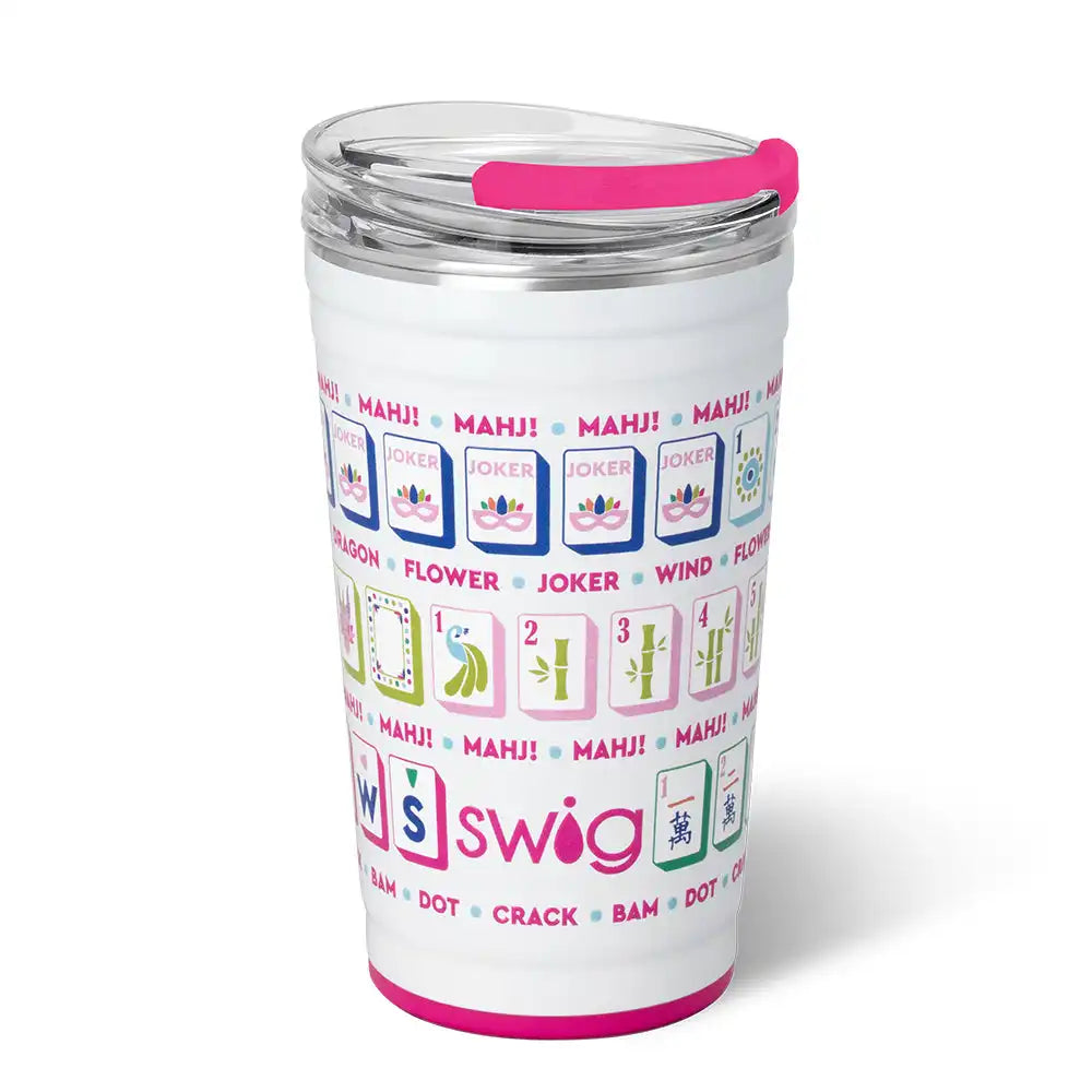 Mahjong Tiles Party Cup 24oz