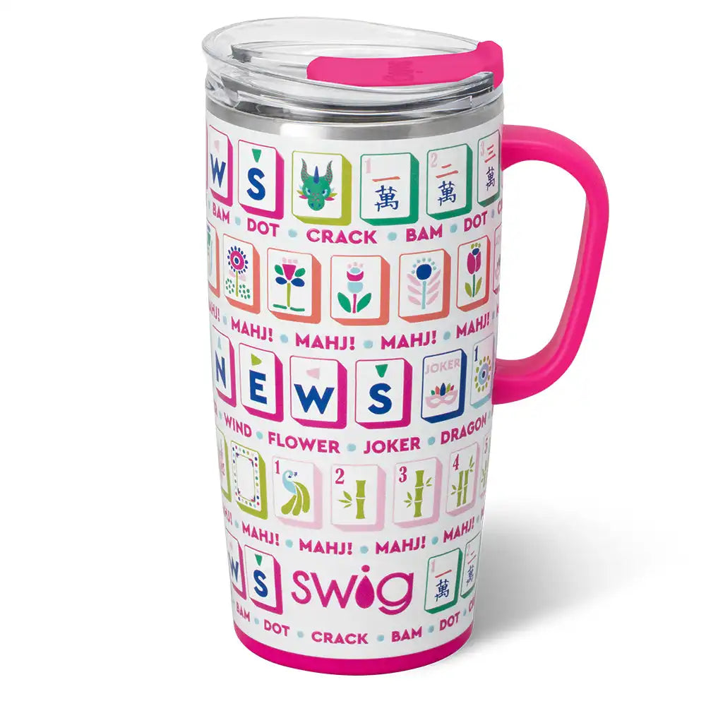 Mahjong Tiles Travel Mug 22oz
