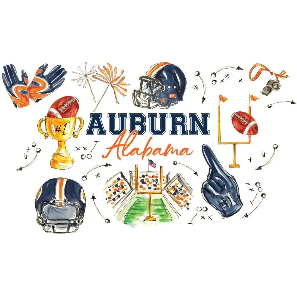 Tailgates in Auburn Frost Flex Cup 20oz (Set of 8)