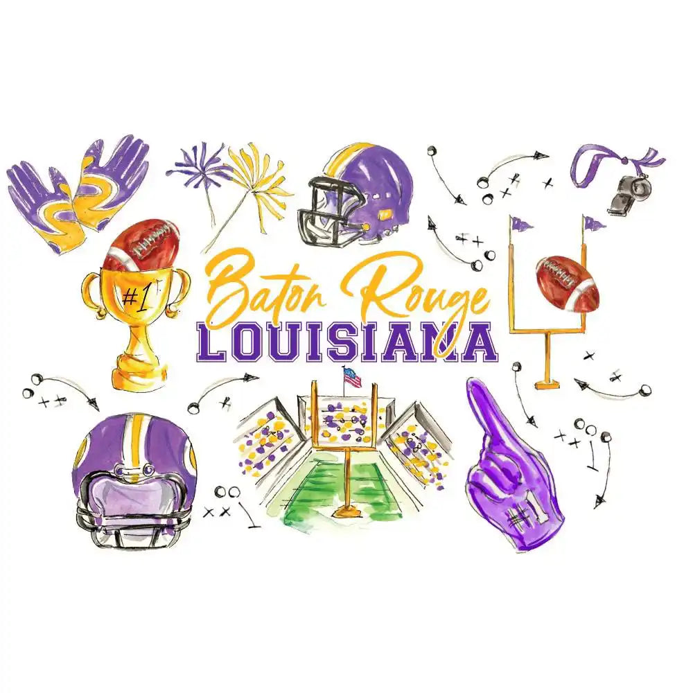 Tailgates in Baton Rouge Mega Mug 40oz