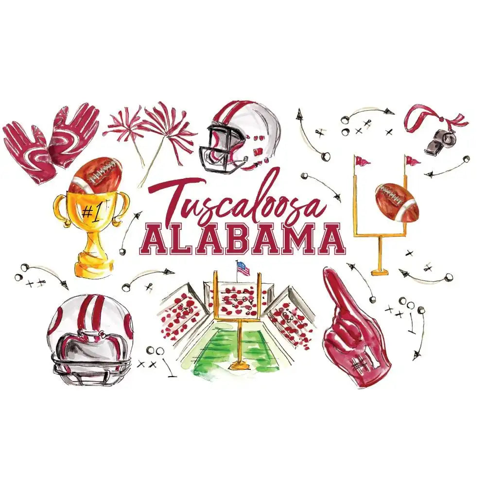 Tailgates in Tuscaloosa Stemless Wine 12oz