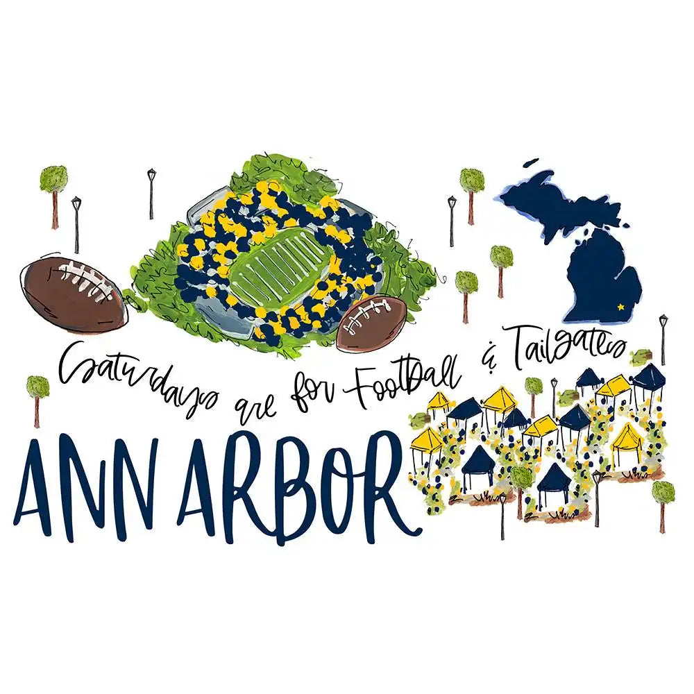Saturdays in Ann Arbor Tumbler 12oz