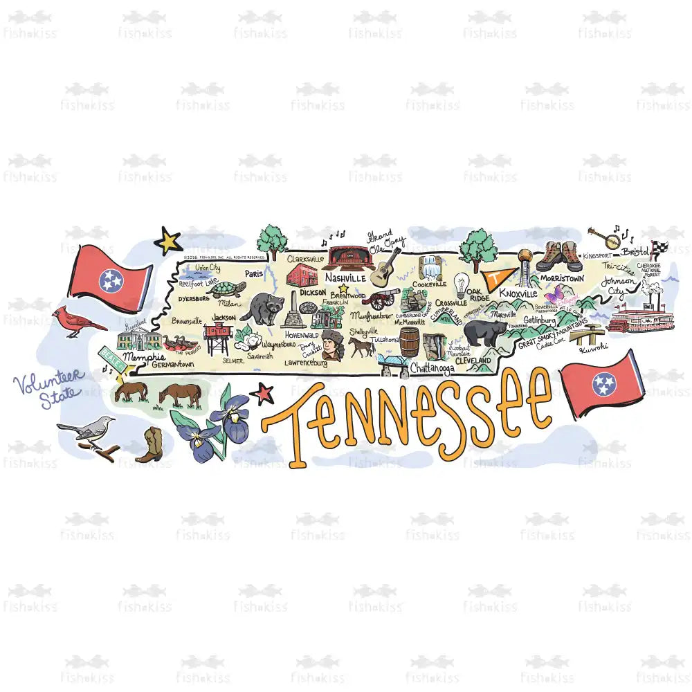 Tennessee Medium Iced Cup Coolie